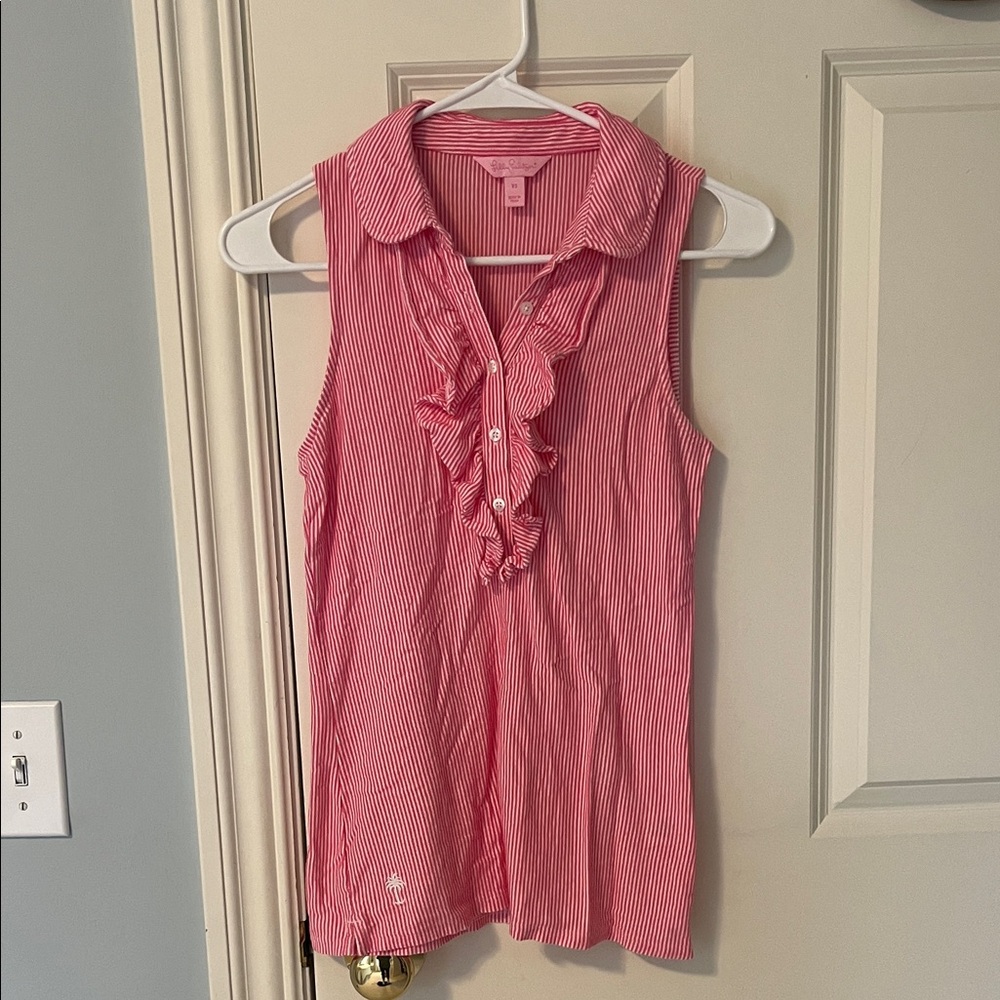 Lilly Pulizter Striped Sleeveless Top